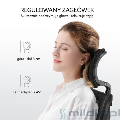 fotel Angel Europa regulowany zagłówek