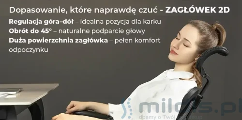 fotel Angel Kalisto regulowany zagłówek