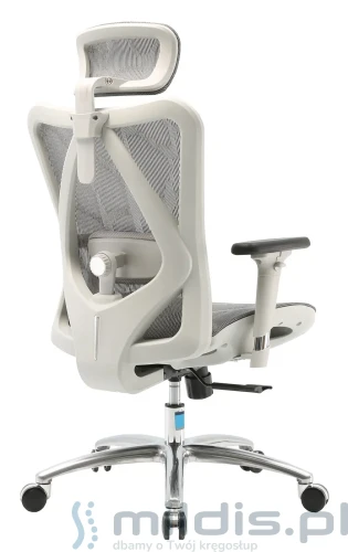 Angel Kalisto jasnoszary fotel ergonomiczny