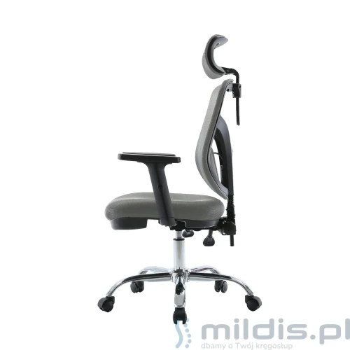 szary fotel ergonomiczny Jokasta Angel