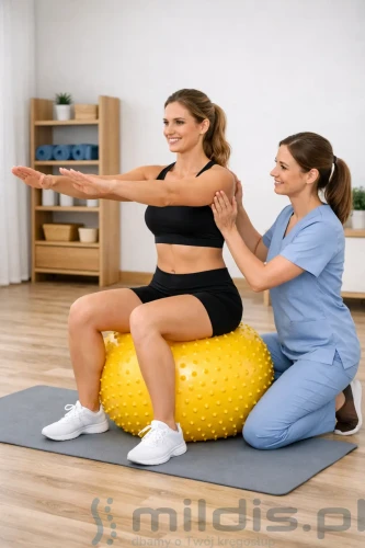 pilka-rehabilitacyjna-masujaca-cwiczenie.webp