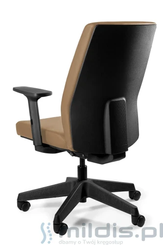 fotel Work Unique 24-7 brązowa ekoskóra