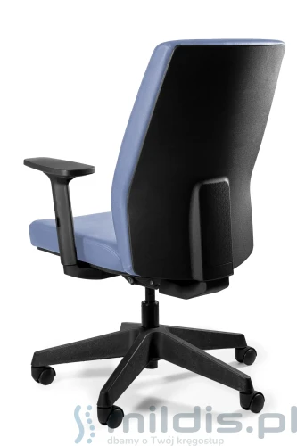 fotel Work Unique 24-7 niebieska ekoskóra
