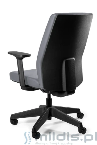 fotel Work Unique 24-7 szara ekoskóra
