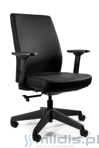 fotel Work Unique czarna ekoskóra