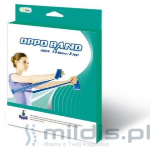 Taśma rehabilitacyjna OPPO 1,5m - średnia