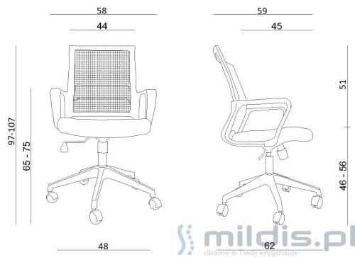 krzesło play wymiary