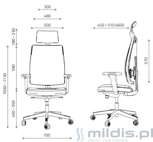 fotel mirage wymiary