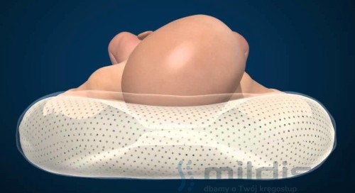 ortopedyczna poduszka dla niemowląt