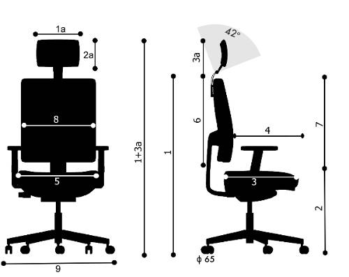 fotel foxtrot wymiary