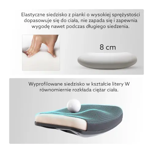fotel Angel Europa elastyczna pianka siedziska