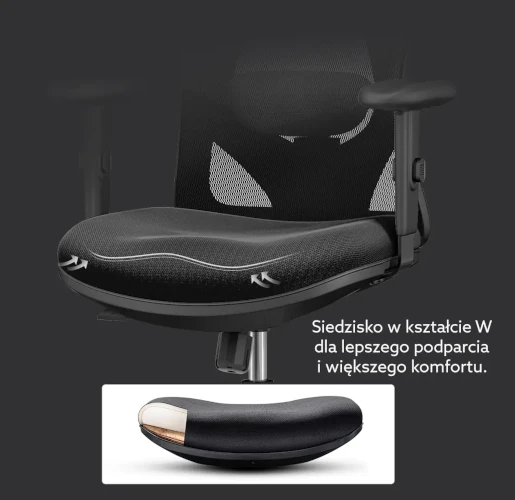 fotel Angel Europa - ergonomiczny kształt siedziska