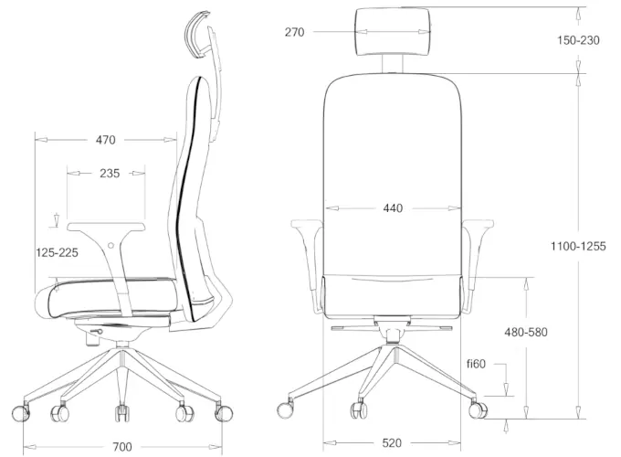 fotel bgroup forte wymiary