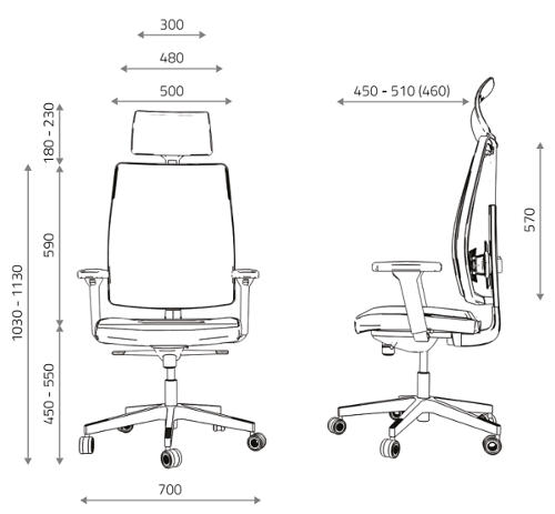 fotel mirage wymiary