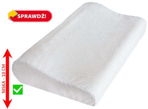 poduszka ortopedyczna niska