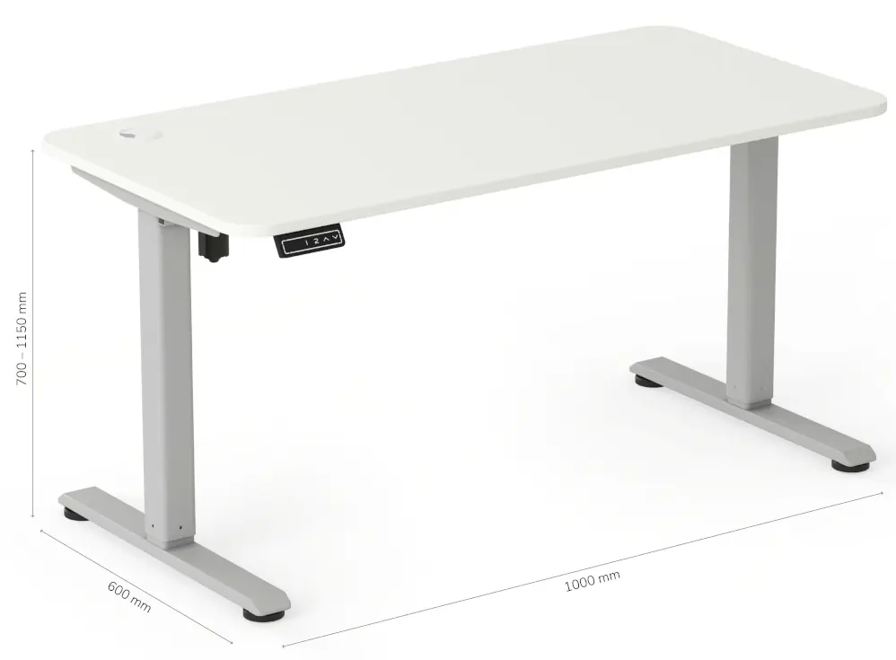 biurko Axio 100x60x70 - wymiary