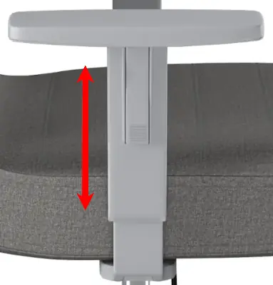 podłokietniki regulowane do krzesła Entelo