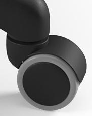 czarne kółka do krzesła Entelo