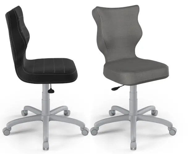 krzesło młodzieżowe do biurka szare Entelo Petit