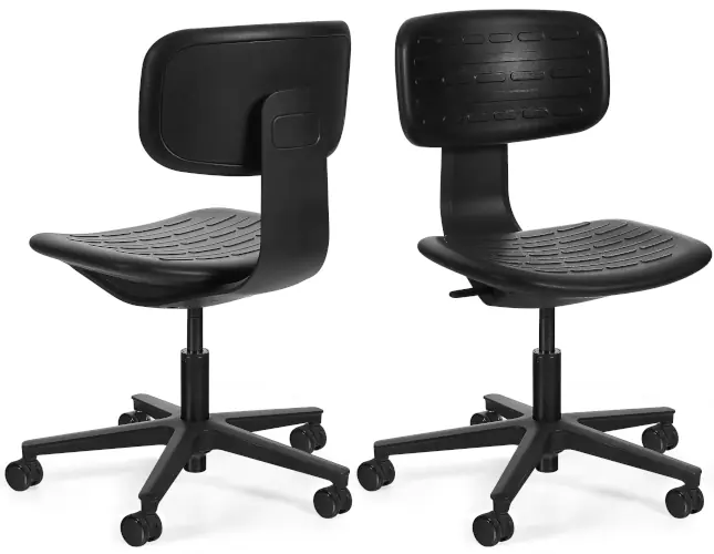 krzesło warsztatowe czarne Robin - Unique