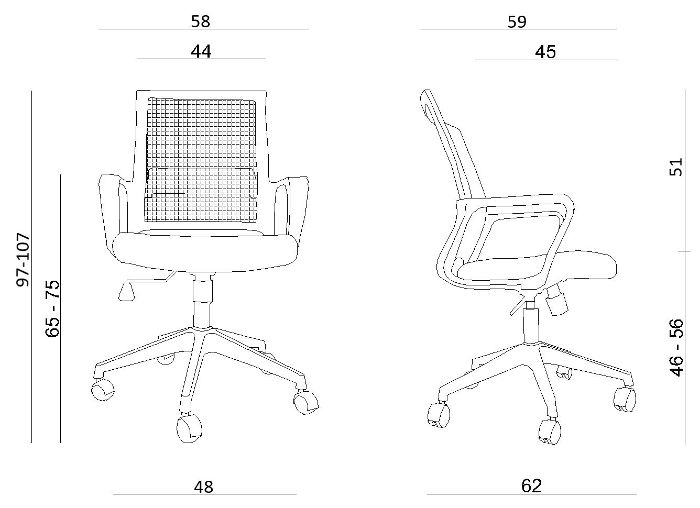 krzeslo play wymiary