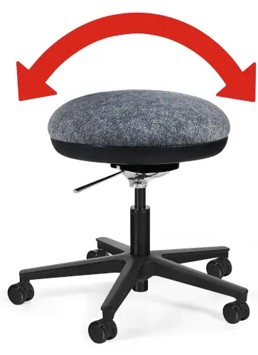 Krzesło obrotowe balansujące Turini - Unique