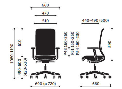 fotel veris net wymiary