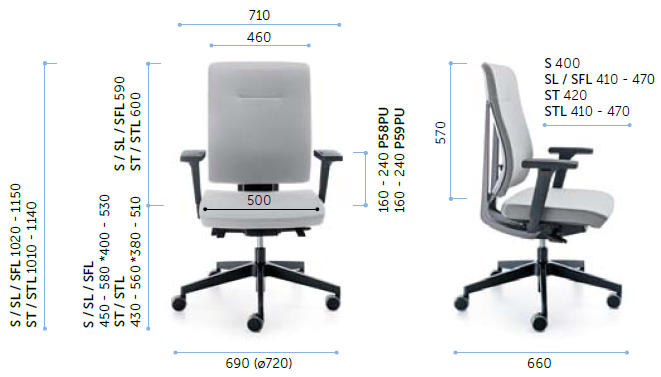 fotel xenon 10 wymiary