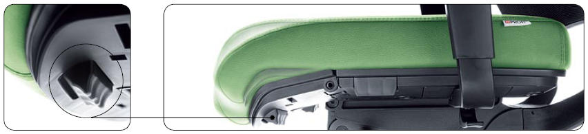 pochylenie siedziska fotela