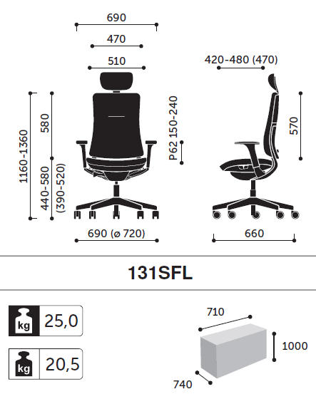 fotel biurowy violle