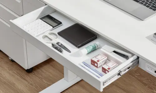 biurko regulowane astrid z szufladą